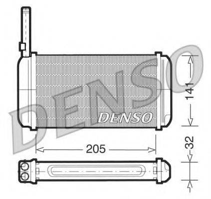Теплообмінник, опалення салону DENSO DRR10002