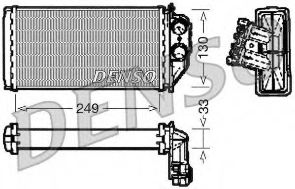 Теплообмінник, опалення салону DENSO DRR21002