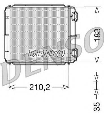 Теплообмінник, опалення салону DENSO DRR23018