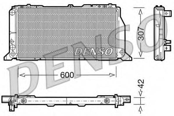 Радіатор, охолодження двигуна DENSO DRM02013