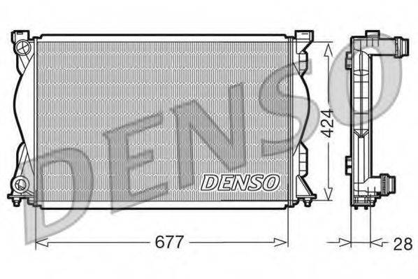 DENSO DRM02036 Радиатор охлаждения двигателя