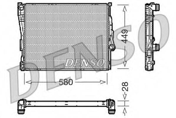 Радиатор охлаждения двигателя DENSO DRM05069