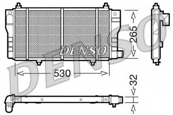 Радиатор охлаждения двигателя DENSO DRM07002