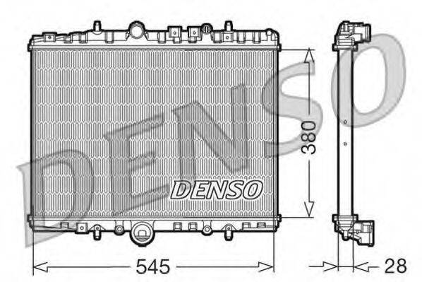 Радіатор, охолодження двигуна DENSO DRM07056