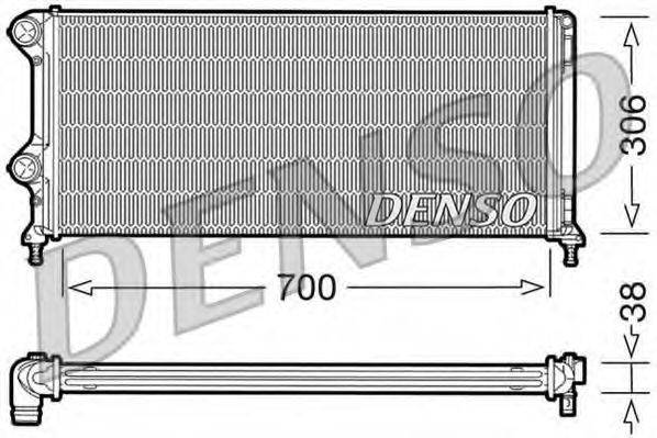 Радиатор охлаждения двигателя DENSO DRM09060