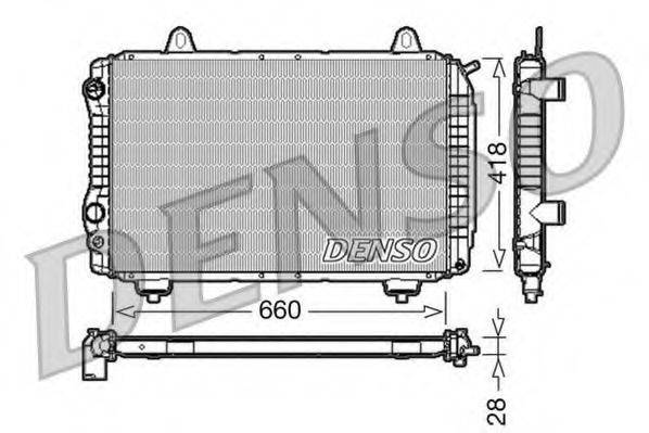 DENSO DRM09071 Радиатор охлаждения двигателя