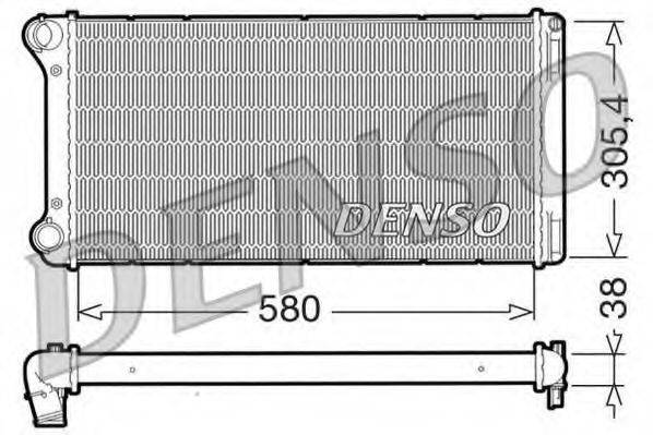 Радиатор охлаждения двигателя DENSO DRM09103