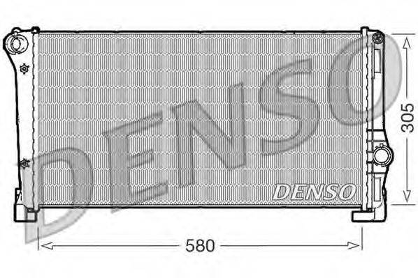 Радіатор, охолодження двигуна DENSO DRM09104