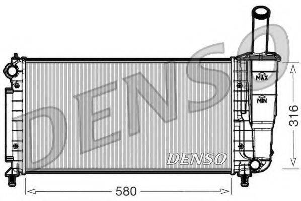 Радиатор охлаждения двигателя DENSO DRM09105