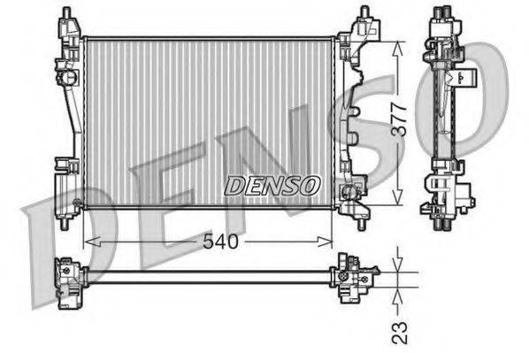 Радиатор охлаждения двигателя DENSO DRM09109