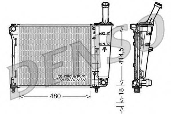 Радиатор охлаждения двигателя DENSO DRM09161