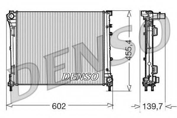 Радіатор, охолодження двигуна DENSO DRM09162