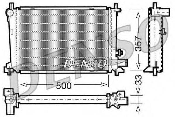 Радиатор охлаждения двигателя DENSO DRM10039