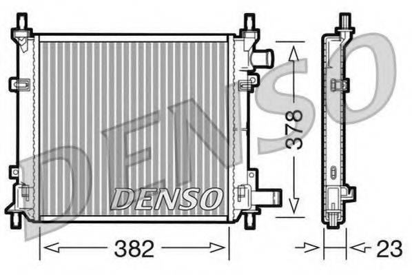 Радіатор, охолодження двигуна DENSO DRM10060
