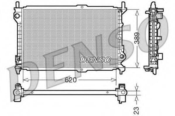 Радиатор охлаждения двигателя DENSO DRM10107