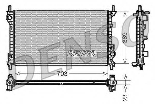 Радиатор охлаждения двигателя DENSO DRM10108