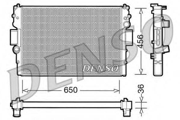Радиатор охлаждения двигателя DENSO DRM12007