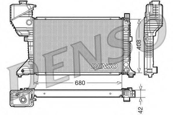 Радиатор охлаждения двигателя DENSO DRM17017