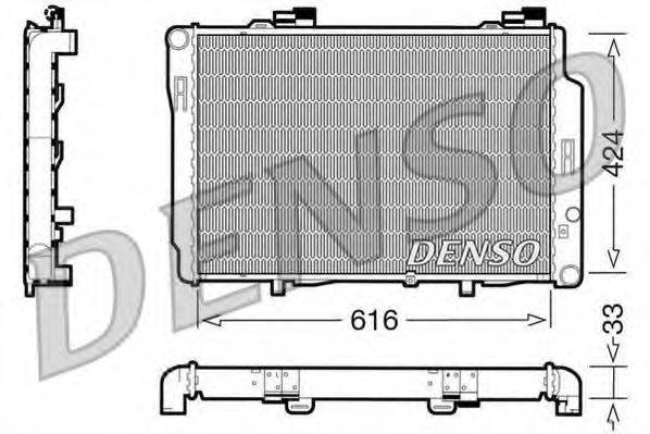 Радиатор охлаждения двигателя DENSO DRM17070