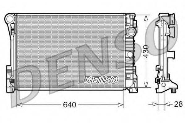 Радиатор охлаждения двигателя DENSO DRM17110