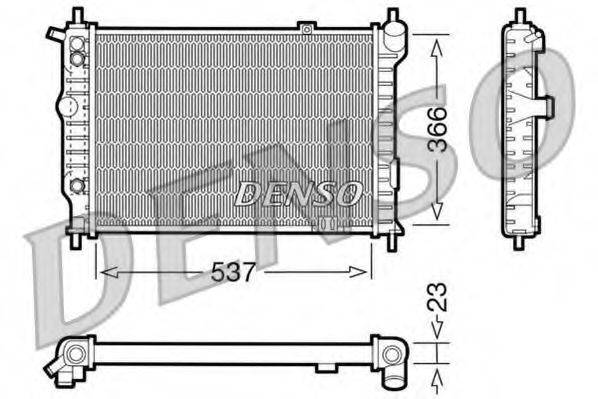 DENSO DRM20012 Радиатор охлаждения двигателя