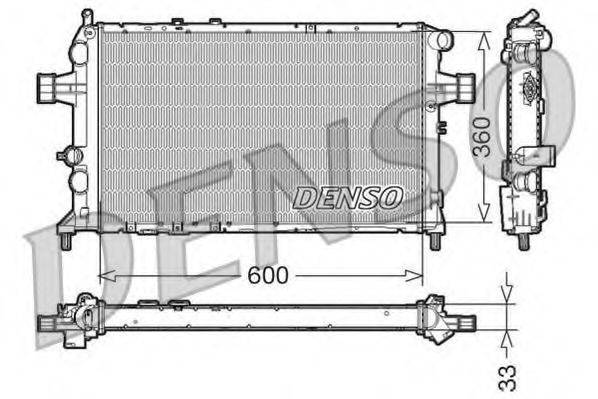 DENSO DRM20018 Радиатор охлаждения двигателя