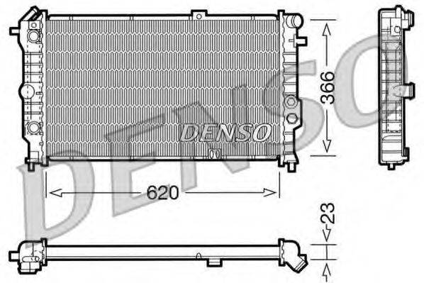 Радиатор охлаждения двигателя DENSO DRM20022