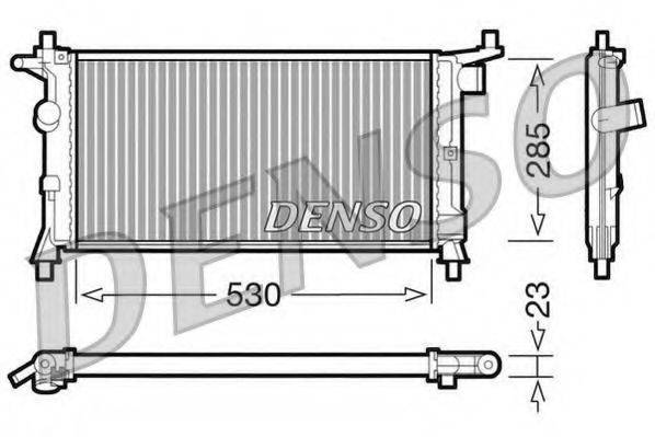 Радиатор охлаждения двигателя DENSO DRM20037