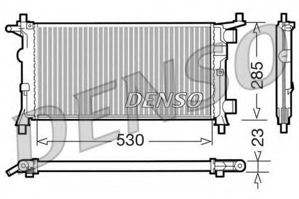 Радиатор охлаждения двигателя DENSO DRM20041