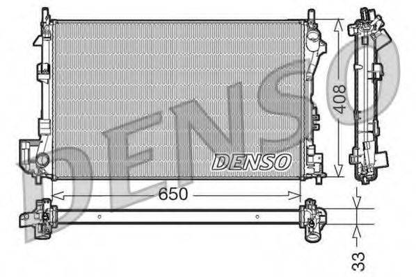 Радиатор охлаждения двигателя DENSO DRM20087