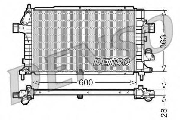 DENSO DRM20100 Радиатор охлаждения двигателя