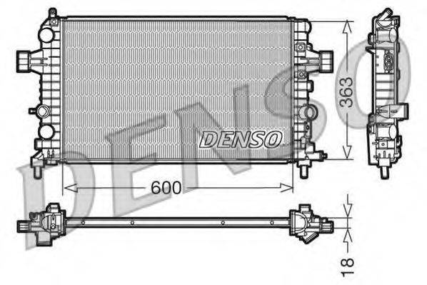 DENSO DRM20103 Радиатор охлаждения двигателя