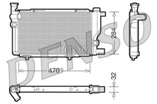 Радиатор охлаждения двигателя DENSO DRM21013