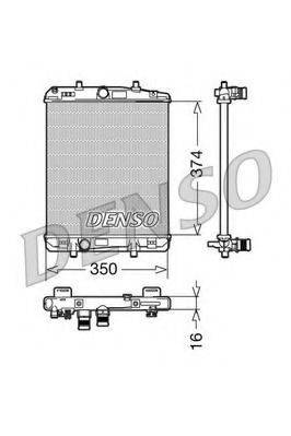 Радиатор охлаждения двигателя DENSO DRM21603