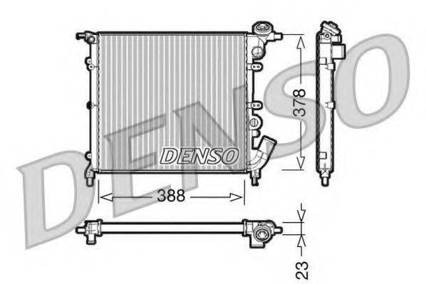Радиатор охлаждения двигателя DENSO DRM23002