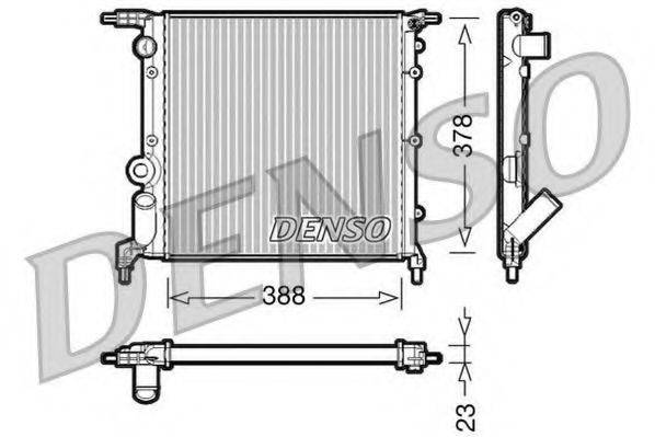 Радиатор охлаждения двигателя DENSO DRM23006