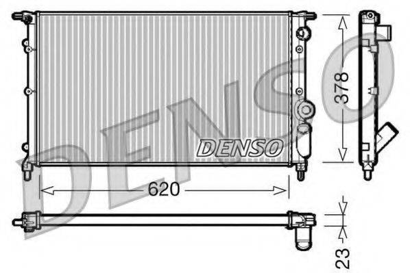 Радиатор охлаждения двигателя DENSO DRM23022