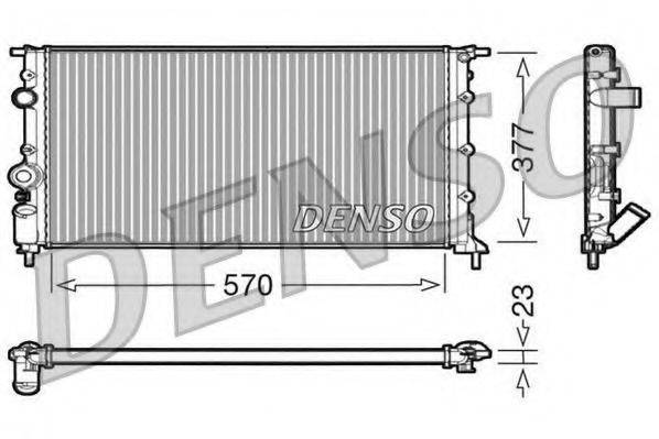 Радиатор охлаждения двигателя DENSO DRM23054