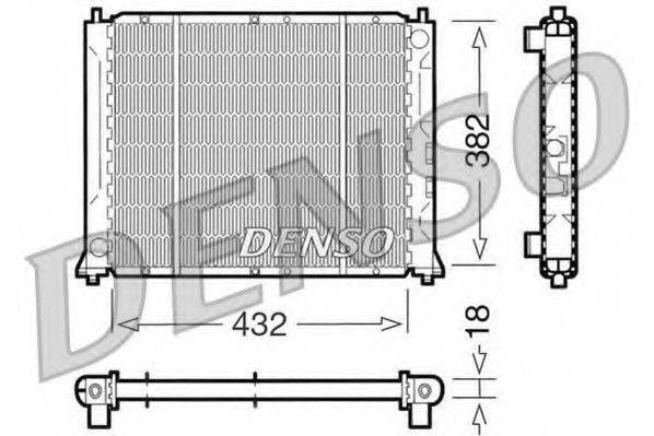 DENSO DRM24004 Радіатор, охолодження двигуна
