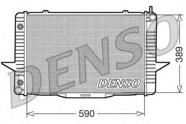 Радіатор, охолодження двигуна DENSO DRM33067