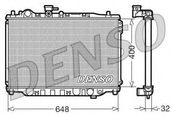 Радиатор охлаждения двигателя DENSO DRM44007