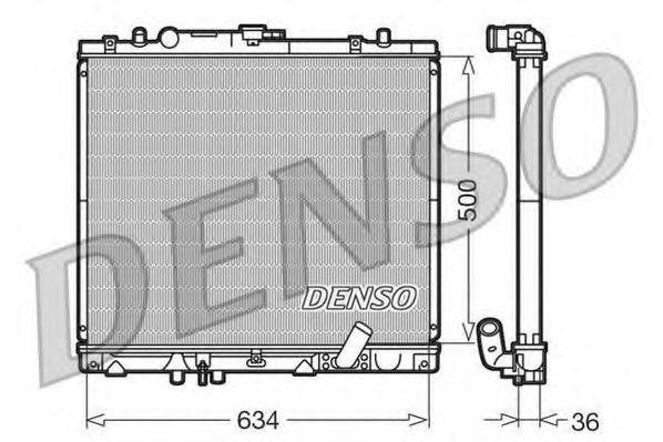 Радиатор охлаждения двигателя DENSO DRM45020