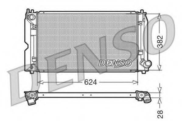 Радиатор охлаждения двигателя DENSO DRM50012