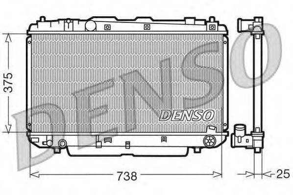 Радиатор охлаждения двигателя DENSO DRM50021