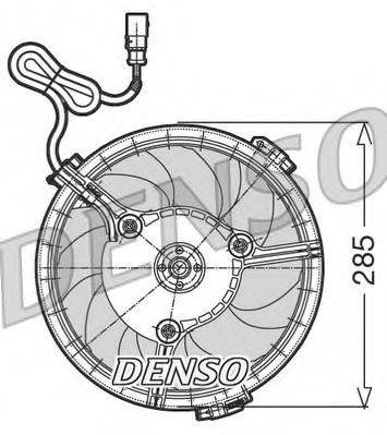 Вентилятор системы охлаждения двигателя DENSO DER02005