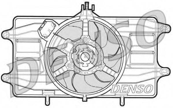 Вентилятор системы охлаждения двигателя DENSO DER09020