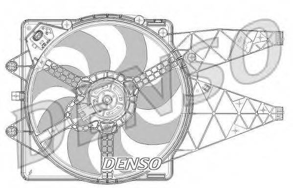 Вентилятор системы охлаждения двигателя DENSO DER09094