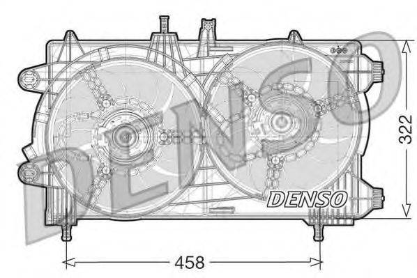 Вентилятор системы охлаждения двигателя DENSO DER13008