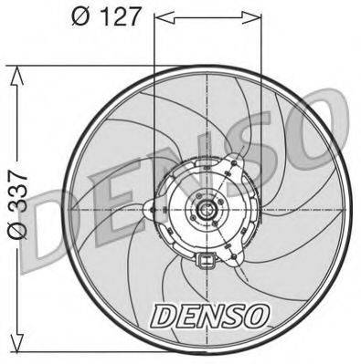 Вентилятор системы охлаждения двигателя DENSO DER21004