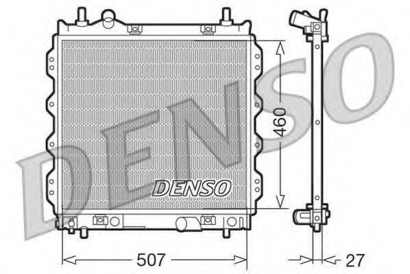 Радіатор, охолодження двигуна DENSO DRM06005